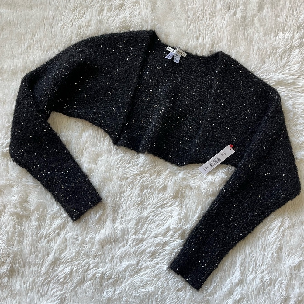 NWT Alice + Olivia Cropped Cardigan Sweater Showroom Sample